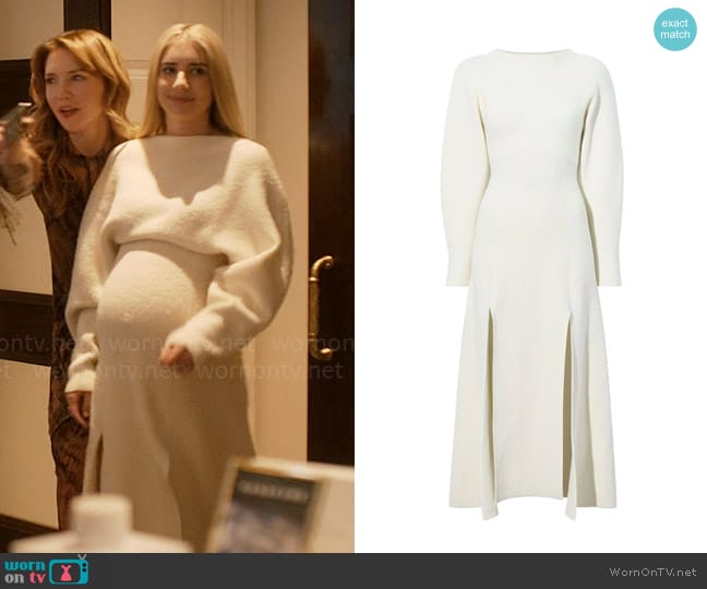 Proenza Schouler Wool Viscose Boucle Dress worn by Anna Victoria Alcott (Emma Roberts) on American Horror Story