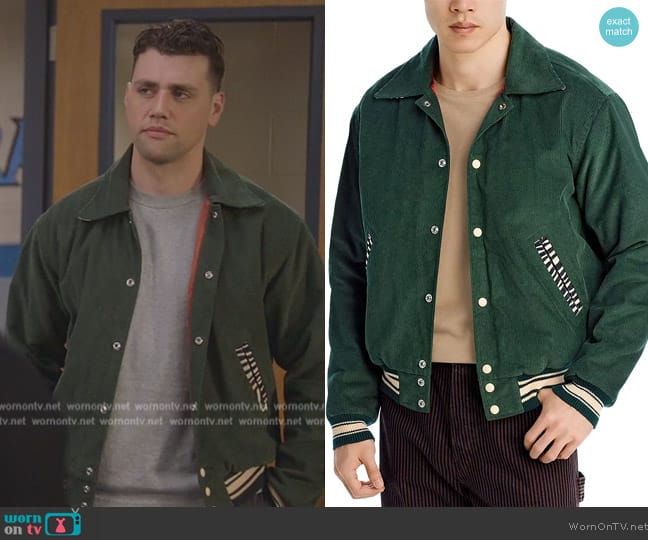 Re/done Varsity Jacket worn by (Christian James) on All American