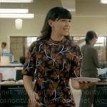 Sam’s floral midi dress on Not Dead Yet