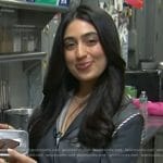 Samah Dada’s grey colorblock blazer on Today