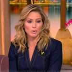 Sara’s denim belted midi dress on The View