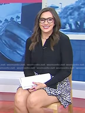 Savannah’s black button down shirt on Today