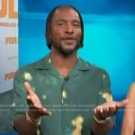 Scott’s green tie dye shirt on Access Hollywood