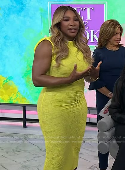 Serena Williams’ yellow lace dress on Today
