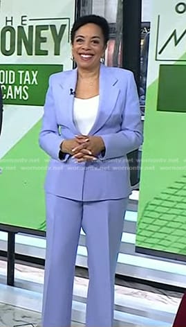 Sharon Epperson’s blue blazer and pants on Today