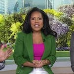Sheinelle’s green linen blazer on Today