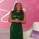 Sherri’s green sequin dress on Sherri