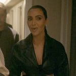Siobhan’s cropped crossover leather jacket on American Horror Story