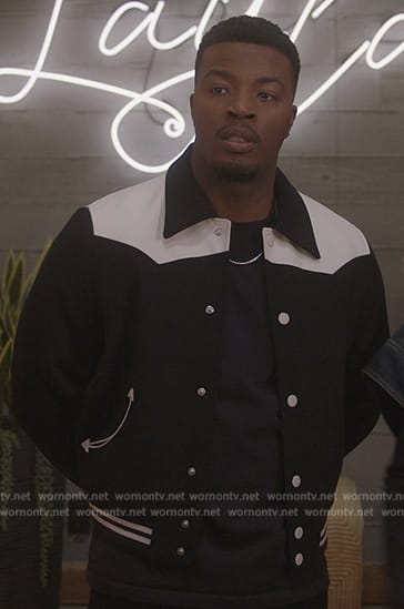 Spencer’s black and white jacket on All American