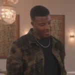 Spencer’s camo print jacket on All American
