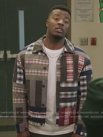 Spencer’s mixed plaid jacket on All American