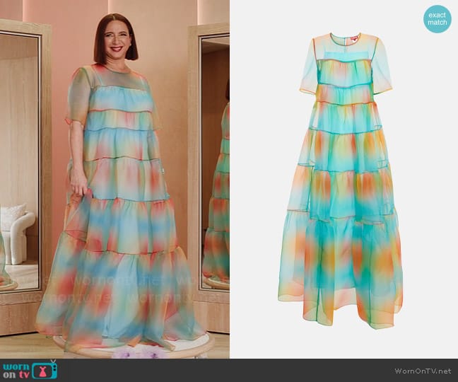 Staud Hyacincth Maxi Dress worn by Molly Novak (Maya Rudolph) on Loot