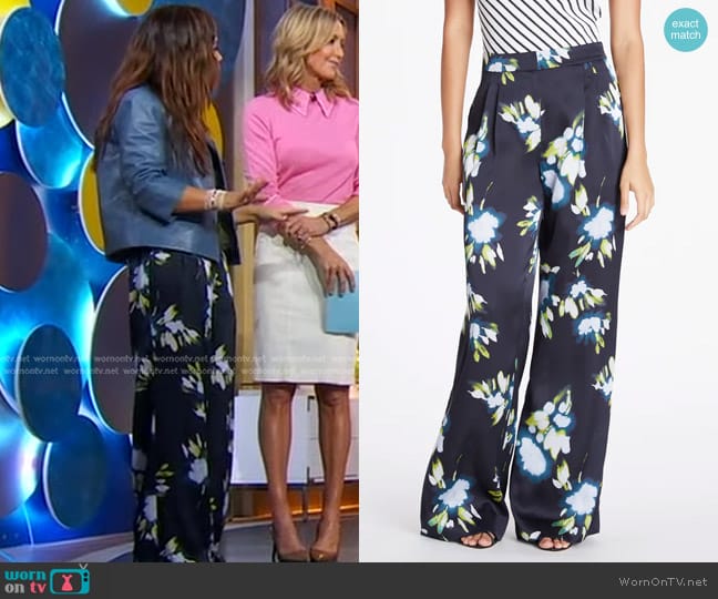 Tanya Taylor Kenia Pant worn by Gretta Monahan on Good Morning America