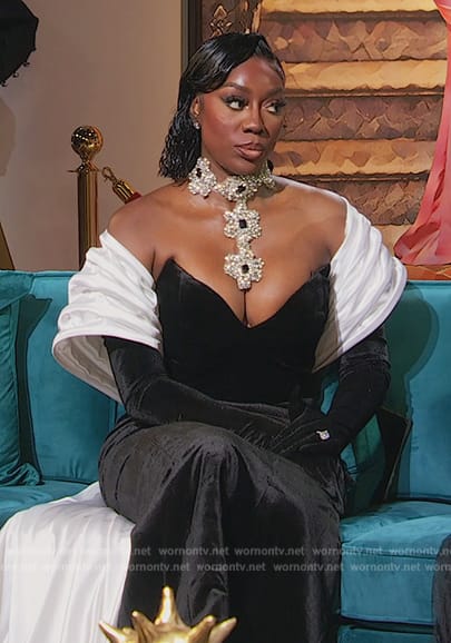 Wendy’s reunion dress and cape on The Real Housewives of Potomac