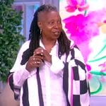 Whoopi’s check print kimono on The View