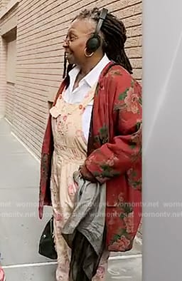 Whoopi’s floral overalls and jacket on The View