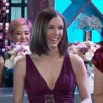 Willow’s purple ruched dress on General Hospital