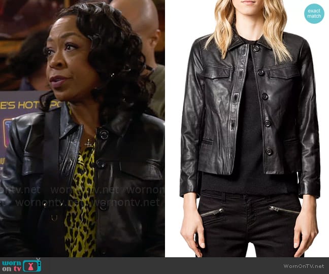 Zadig & Voltaire Liam Jacket worn by Tina Butler (Tichina Arnold) on The Neighborhood