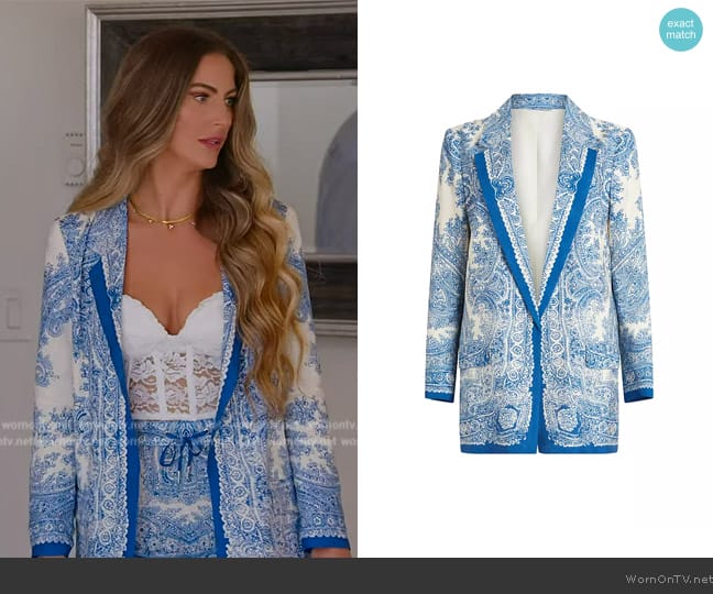 All Saints Aleida Rafaella Blazer worn by (Lisa Victoria) on Selling the OC
