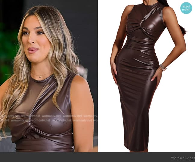 Bella Barnett Leather Dress worn by Alex Halll (Alex Hall) on Selling the OC