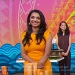 Deepica Mutyala’s orange dress on Good Morning America
