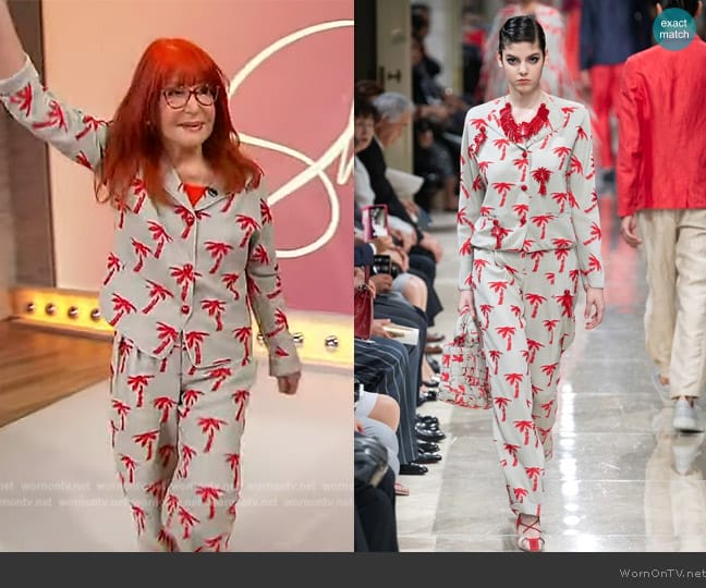 Giorgio Armani 2020 Resort Collection worn by Sally Jessy Raphael on Sherri