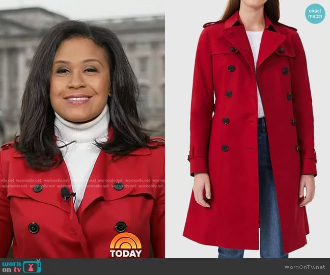 Hobbs Saskia Trench Coat worn by Meagan Fitzgerald on Today