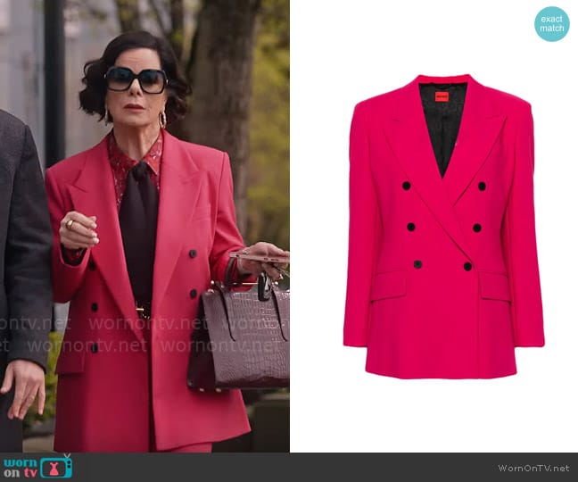 Hugo Double-breasted tailored blazer worn by Margaret Wright (Marcia Gay Harden) on So Help Me Todd