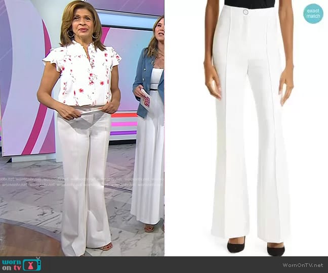 Veronica Beard Judy Flare Hem Pants worn by Hoda Kotb on Today