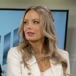 Abby’s embellished white blazer on The Young and the Restless