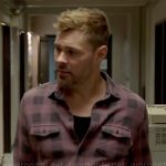 Adam’s pink checked shirt on Chicago PD