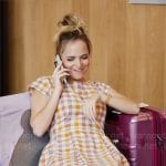 Ainsley’s gingham check dress on Loot