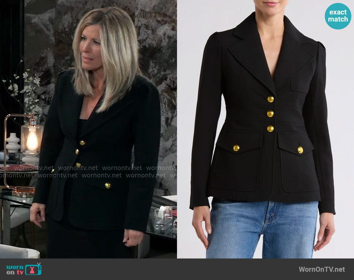 A.L.C. Amelia Blazer worn by Carly Spencer (Laura Wright) on General Hospital