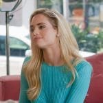 Alexandra’s blue ribbed dress on Selling the OC