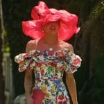 Ali’s floral print ruffle mini dress on Selling the OC