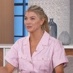 Amanda’s pink shirtdress on The Talk