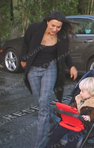 Amelia’s grey plaid flare pants on Greys Anatomy
