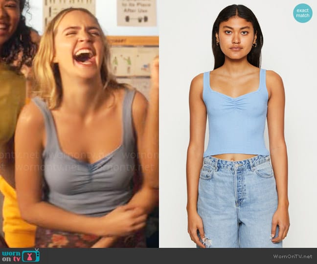 American Eagle Cinch Tank worn by Imogen Adams (Bailee Madison) on Pretty Little Liars Original Sin