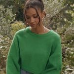 Layla’s green cropped sweater on All American