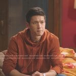 Blue’s orange hoodie on Greys Anatomy