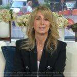 Bonnie Hammer’s black double breasted blazer on Today