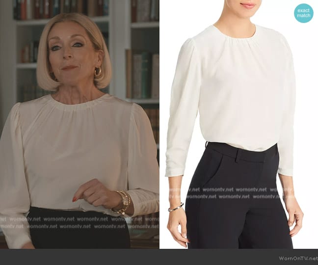 Boss Bagana Silk Top worn by (Jane Krakowski) on Elsbeth