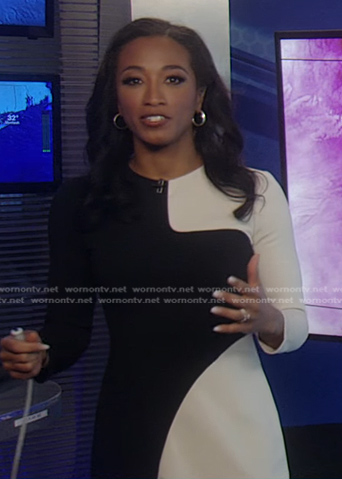 Brittany’s colorblock dress on Good Morning America