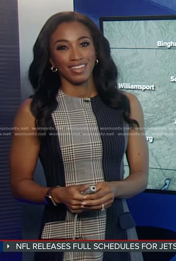Brittany’s patchwork sleeveless dress on Good Morning America