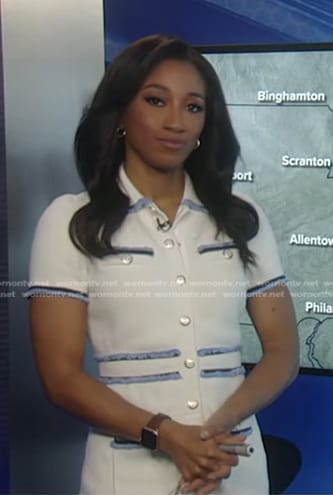 Brittany’s white fringe trim dress on Good Morning America