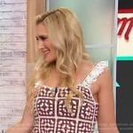 Brittney’s crochet knit top on Sherri