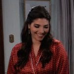 Brook Lynn’s red polka dot robe on General Hospital