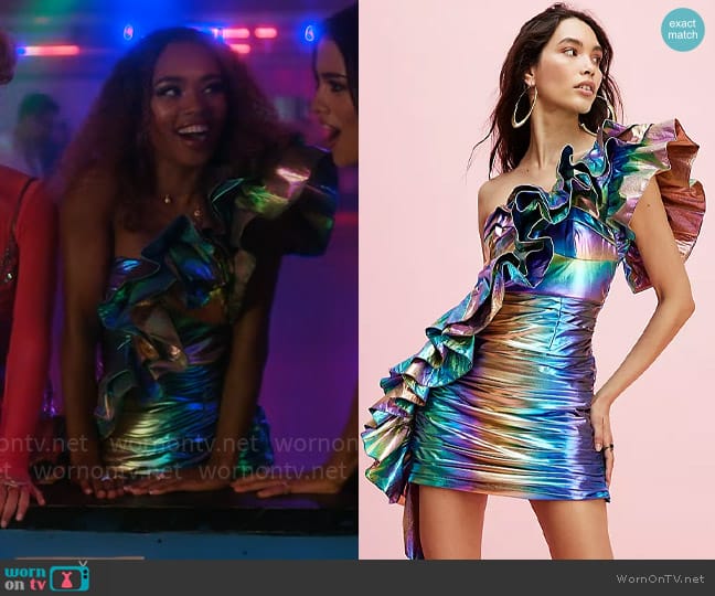 CeliaB Haf Dress worn by Faran Bryant (Zaria) on Pretty Little Liars Original Sin