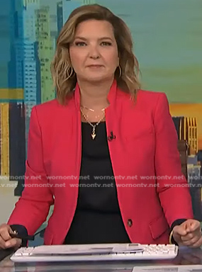 Christine Romans’ pink blazer on NBC News Daily