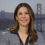 Deirdre’s navy striped polot on NBC News Daily